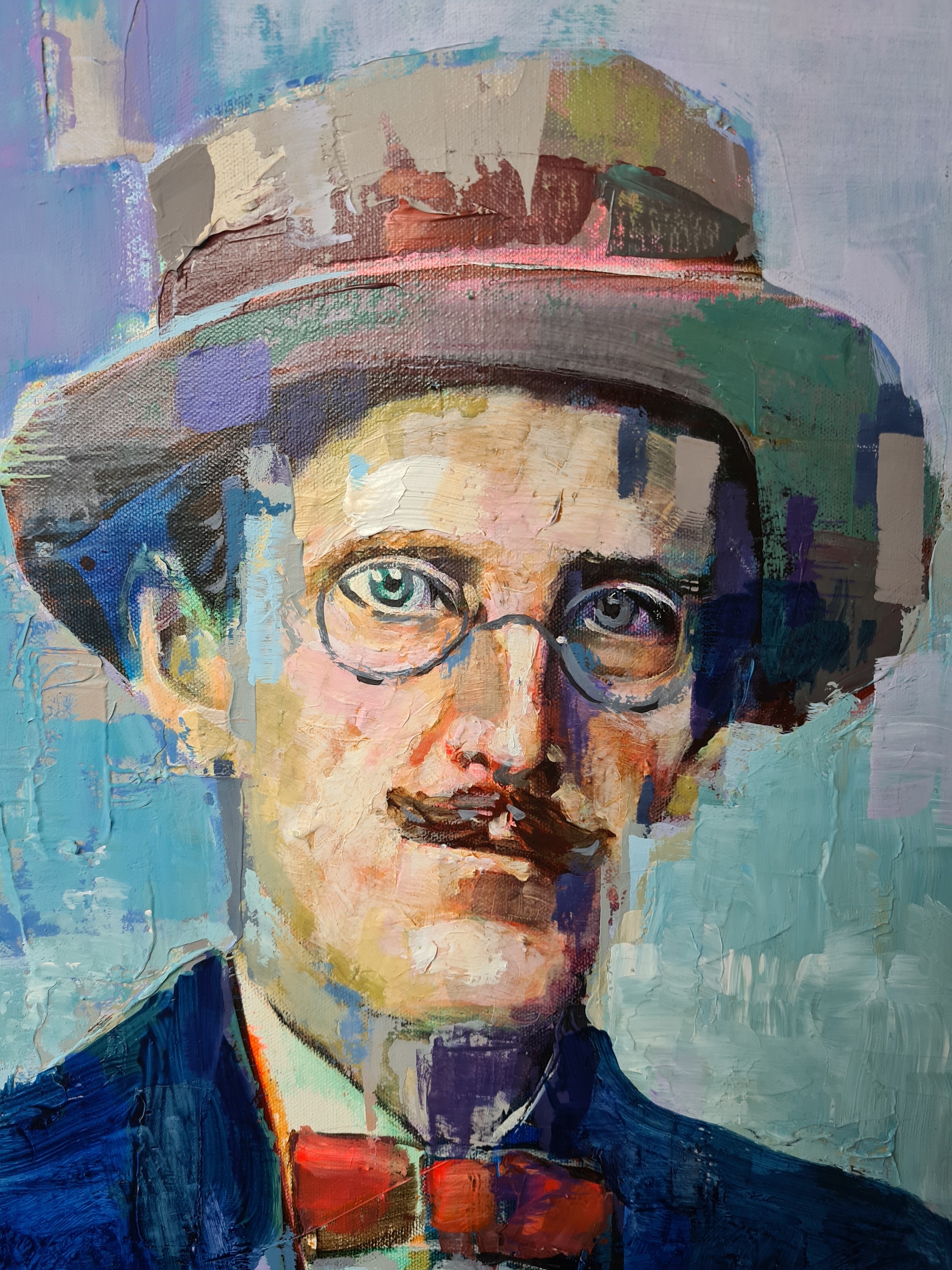 Tom Byrne | Portrait study of Irish Novelist and poet James Joyce ...