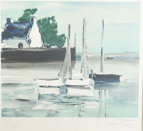 版画 ES LAPORTE lithograph GEORGES LAPORTE lithograph