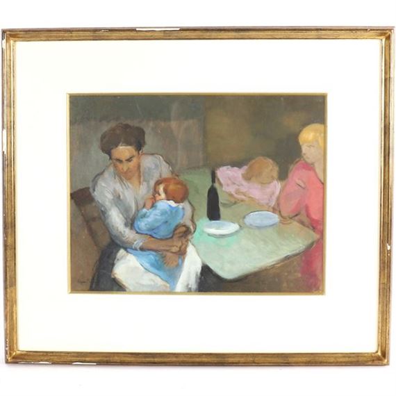 REPAS DU SOIR by Edgar Chahine