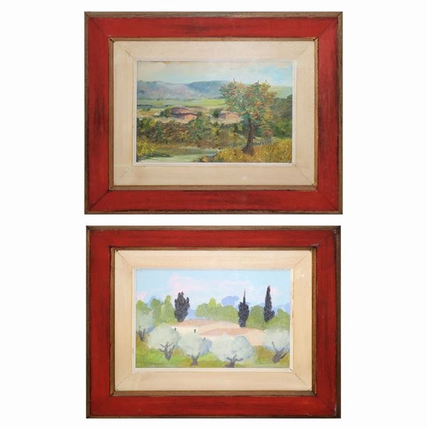 Giuseppe Innocenti | Couple of Landscapes | MutualArt