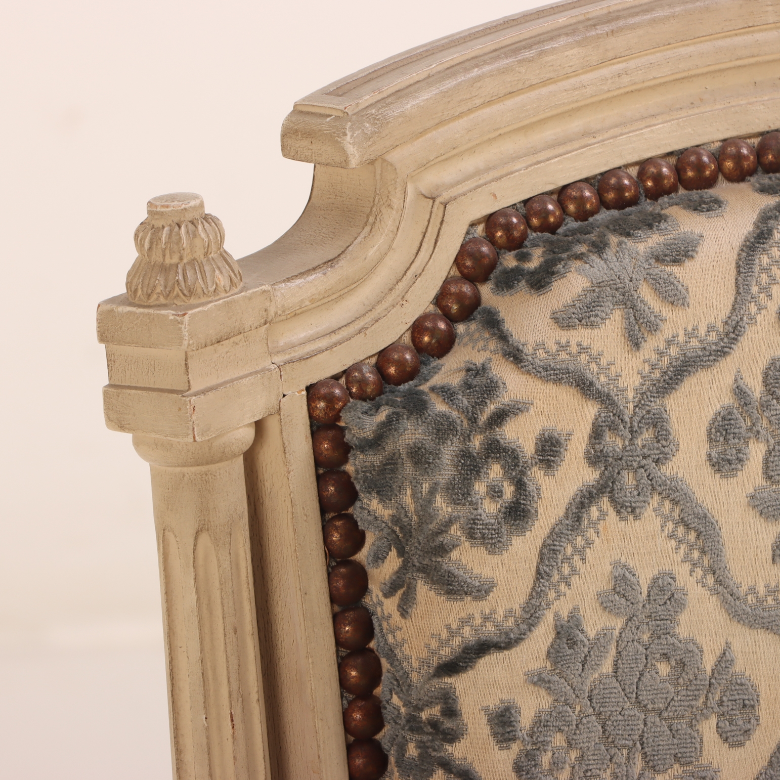 Ed French | Painted French Louis XVI style closed arm chair (Circa 1940 ...