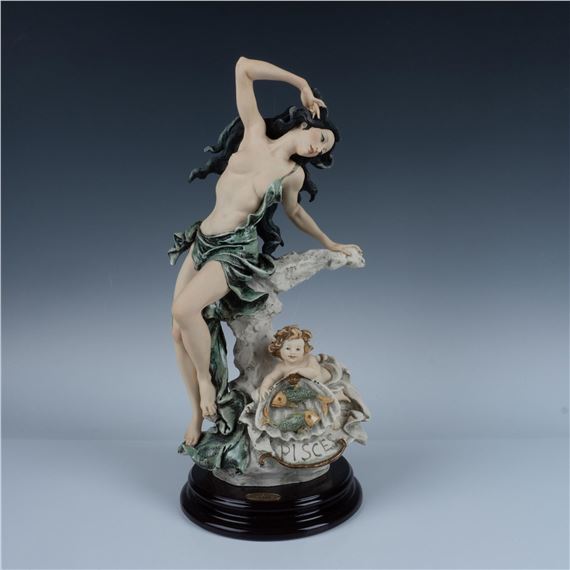 Florence Giuseppe Armani Zodiac Sculpture, Pisces 171C by Giuseppe Armani, 1996