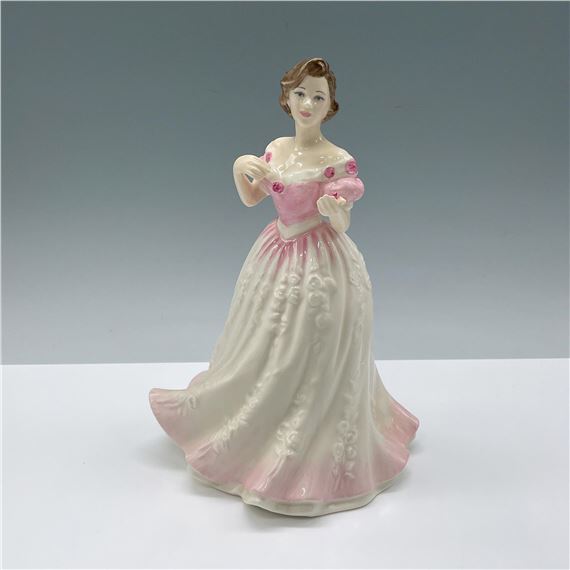 royal doulton figurines pink dress Rose 1368 Girl in a POTTED by Doulton Vintage Figurine Vintage porcelain woman figurine in pink dress with gold accents November HN2695 Royal Doulton Figurine,