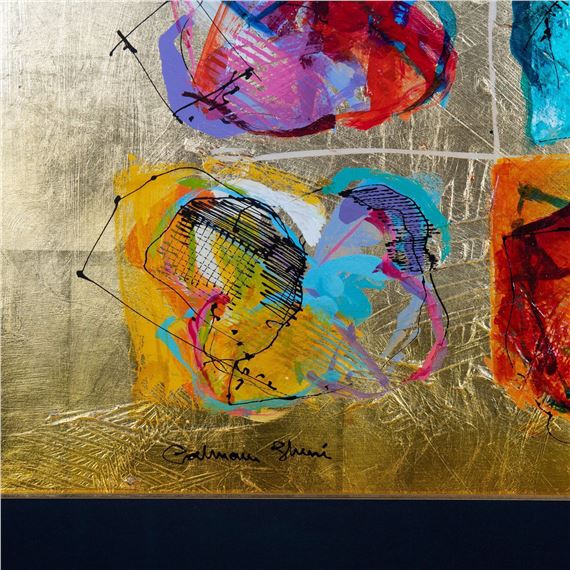 Calman Shemi | Calman Shemi, Original Acrylic & Gold Leaf Artwork ...