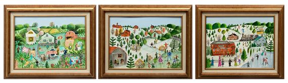 Sheila Burns | Folk Art Scenes | MutualArt