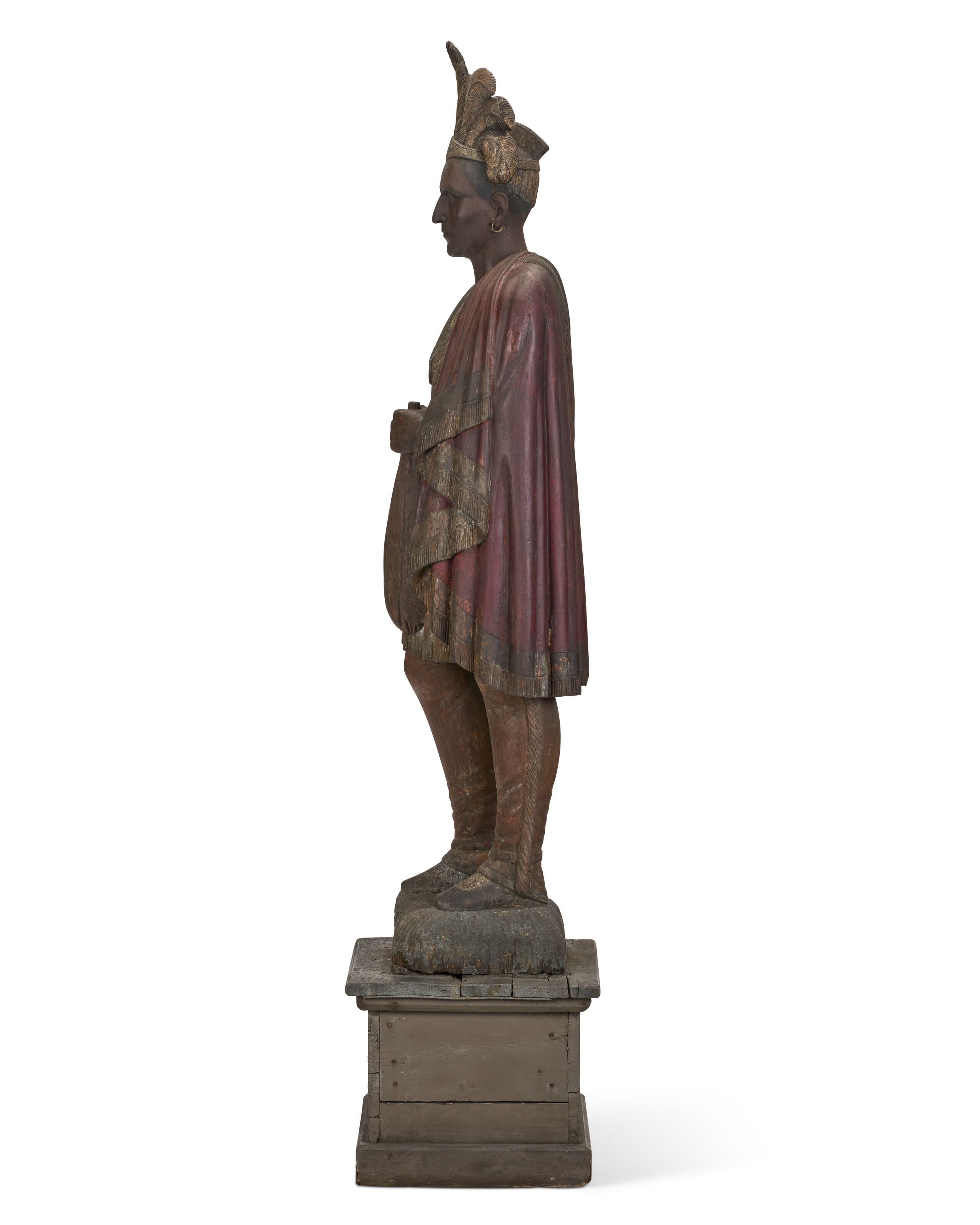 Artwork by Julius Theodore Melchers, ATTRIBUTED TO JULIUS THEODORE MELCHERS (1829-1909), DETROIT, MICHIGAN, LATE 19TH CENTURY, Made of CARVED AND POLYCHROME PAINT