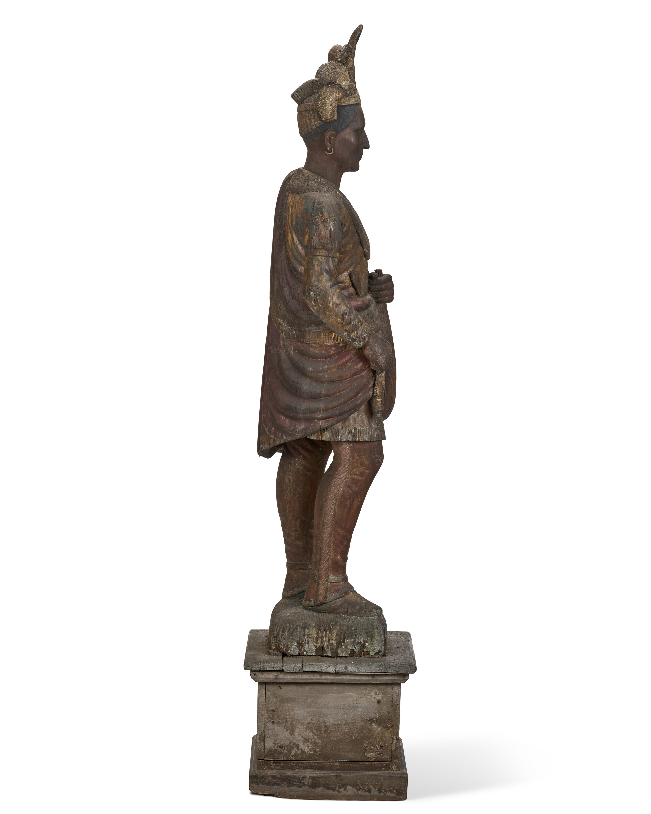 Artwork by Julius Theodore Melchers, ATTRIBUTED TO JULIUS THEODORE MELCHERS (1829-1909), DETROIT, MICHIGAN, LATE 19TH CENTURY, Made of CARVED AND POLYCHROME PAINT