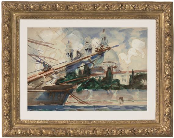 ジョン・シンガー・サージェント、サルーテ寺院の裏、ヴェネツィア ジョン・シンガー・サージェント、サルーテ寺院の裏、ヴェネツィア