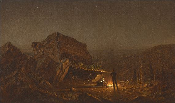 Camping for the Night on Mansfield Mountain by Sanford Robinson Gifford, Painted circa 1860s