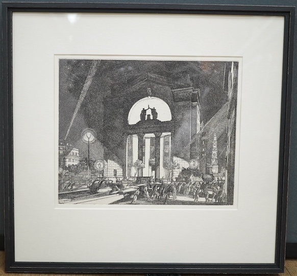 Artwork by William Martin Larkins, etching, Made of etching