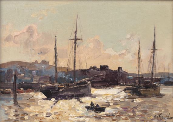 Watchet Harbour by Alexander Carruthers Gould