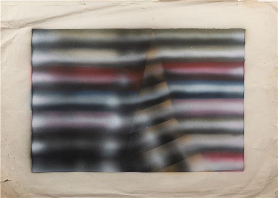 Abstract composition by Barrie Cook, 1971