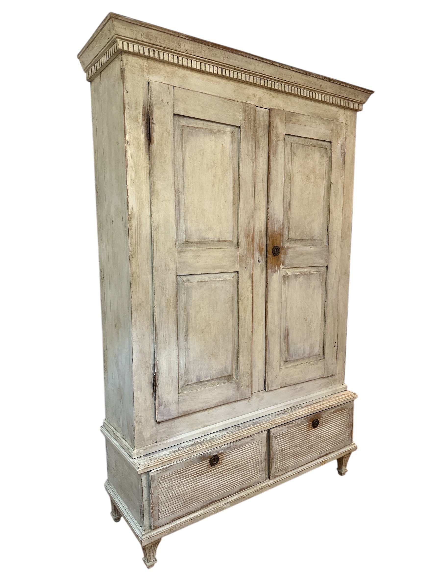 Michael Del Piero | An Antique White French Armoire | MutualArt
