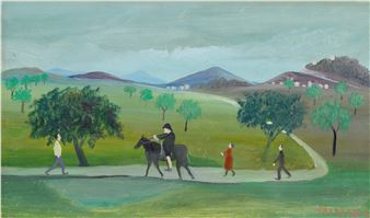 Coppia di olii su masonite - Marino Ceccarelli