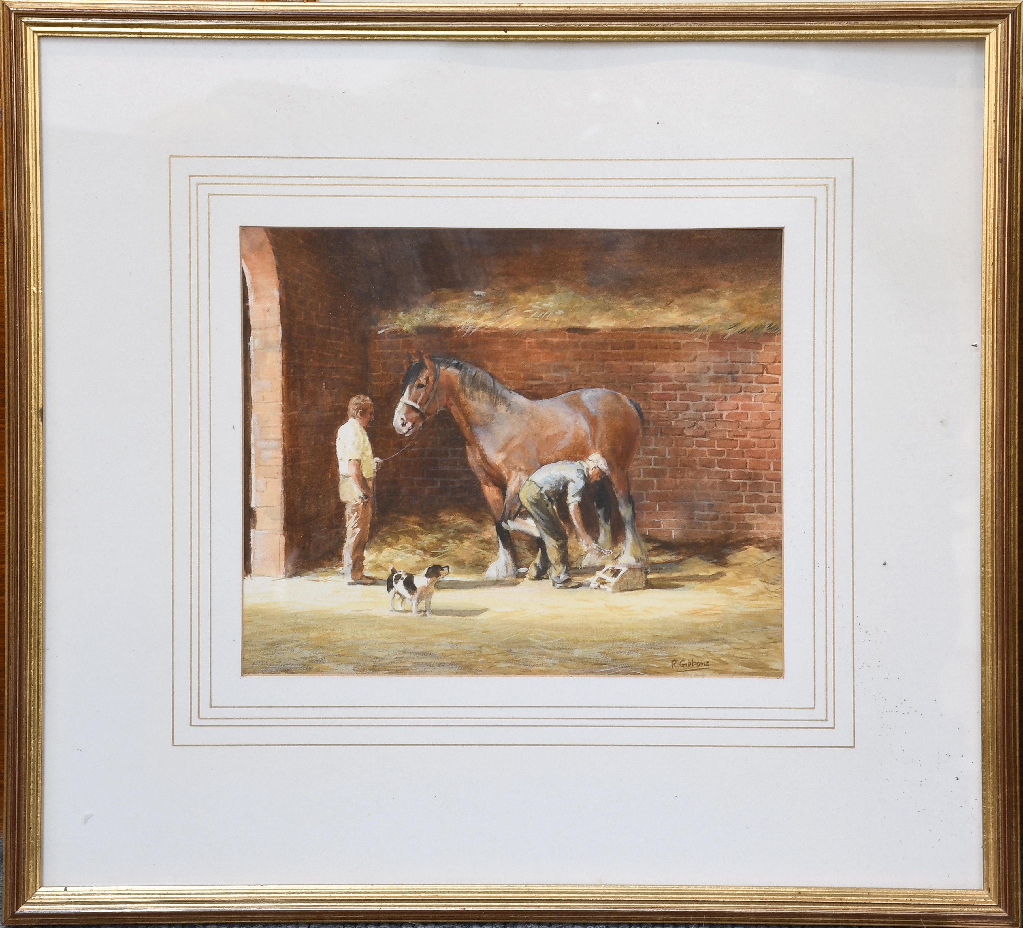 Artwork by Ruth Gibbons, Companions, Made of oil on board