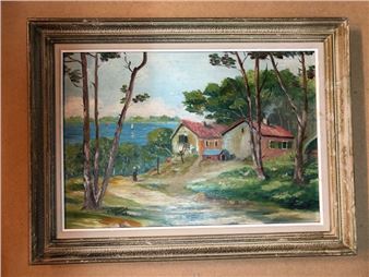 Maisons au bord du golfe du Morbihan - Fernand Echalier