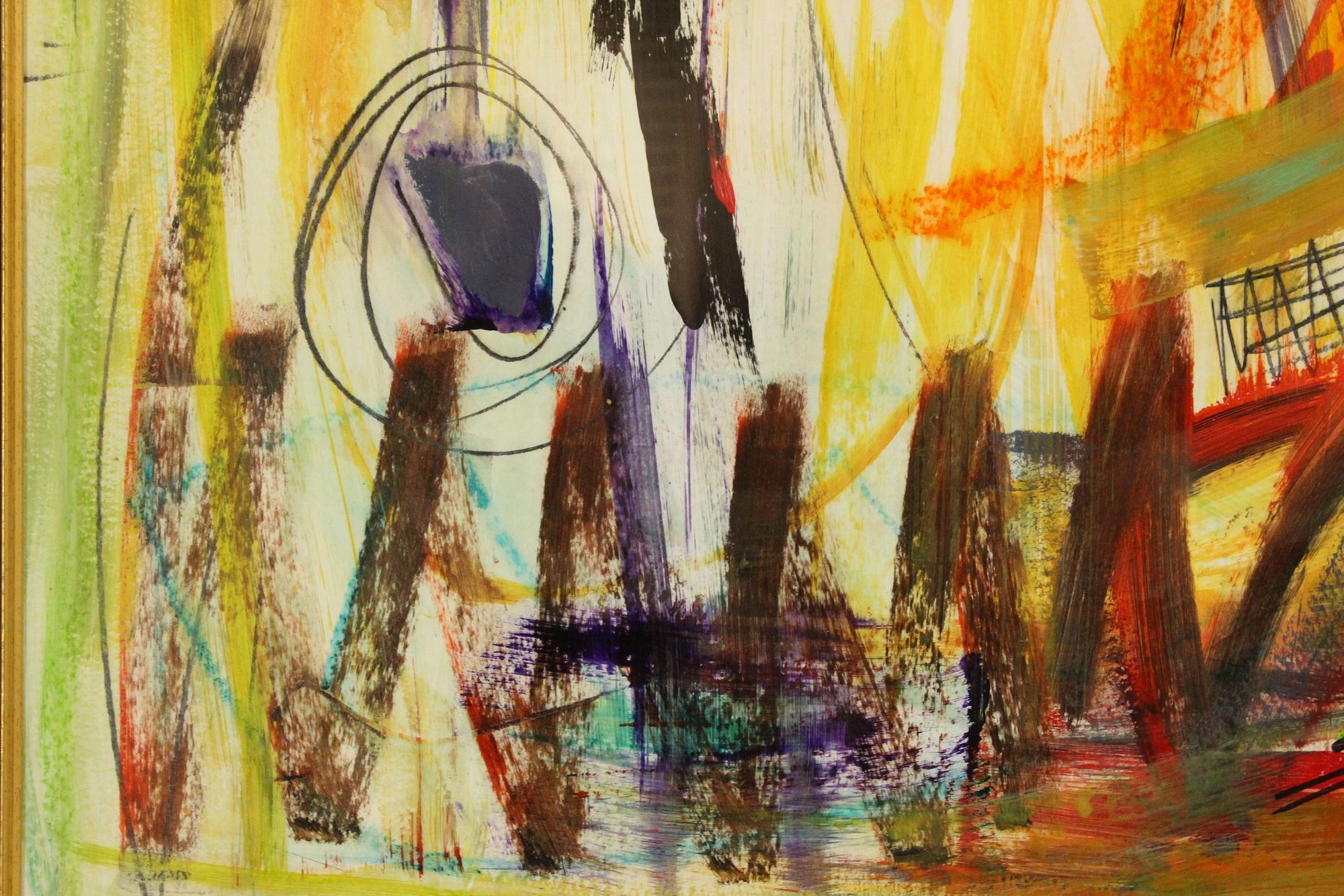 Artwork by Shana Dominguez, Shana Dominguez American Abstract Painting, Made of painting on paper