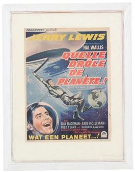 Visit To A Small Planet Belgian Movie Poster AS IS - Paramount Pictures