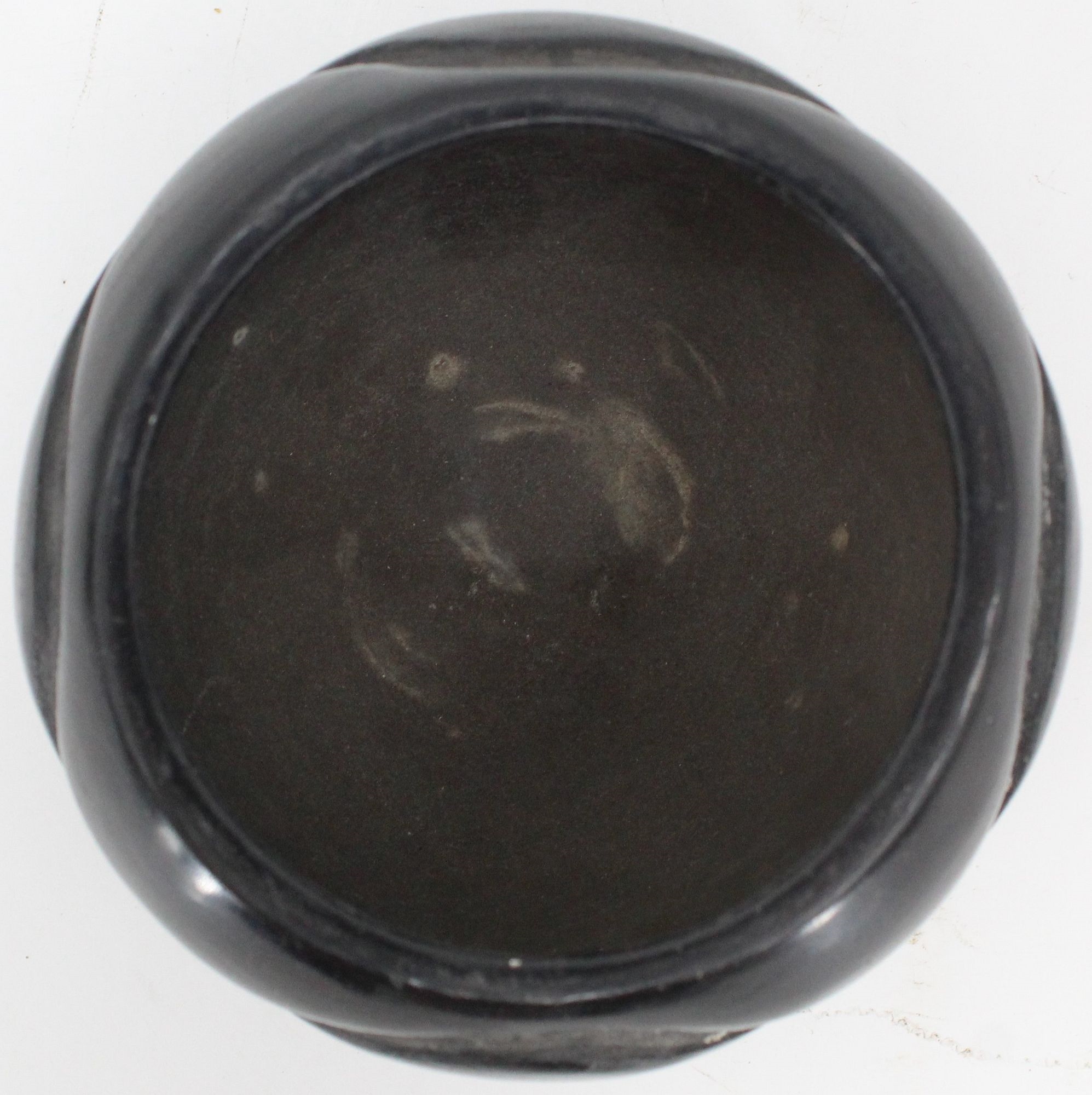 Artwork by Santa Clara Pueblo, 2) Vintage Signed Carved Santa Clara Pueblo Bowls, Made of Pottery