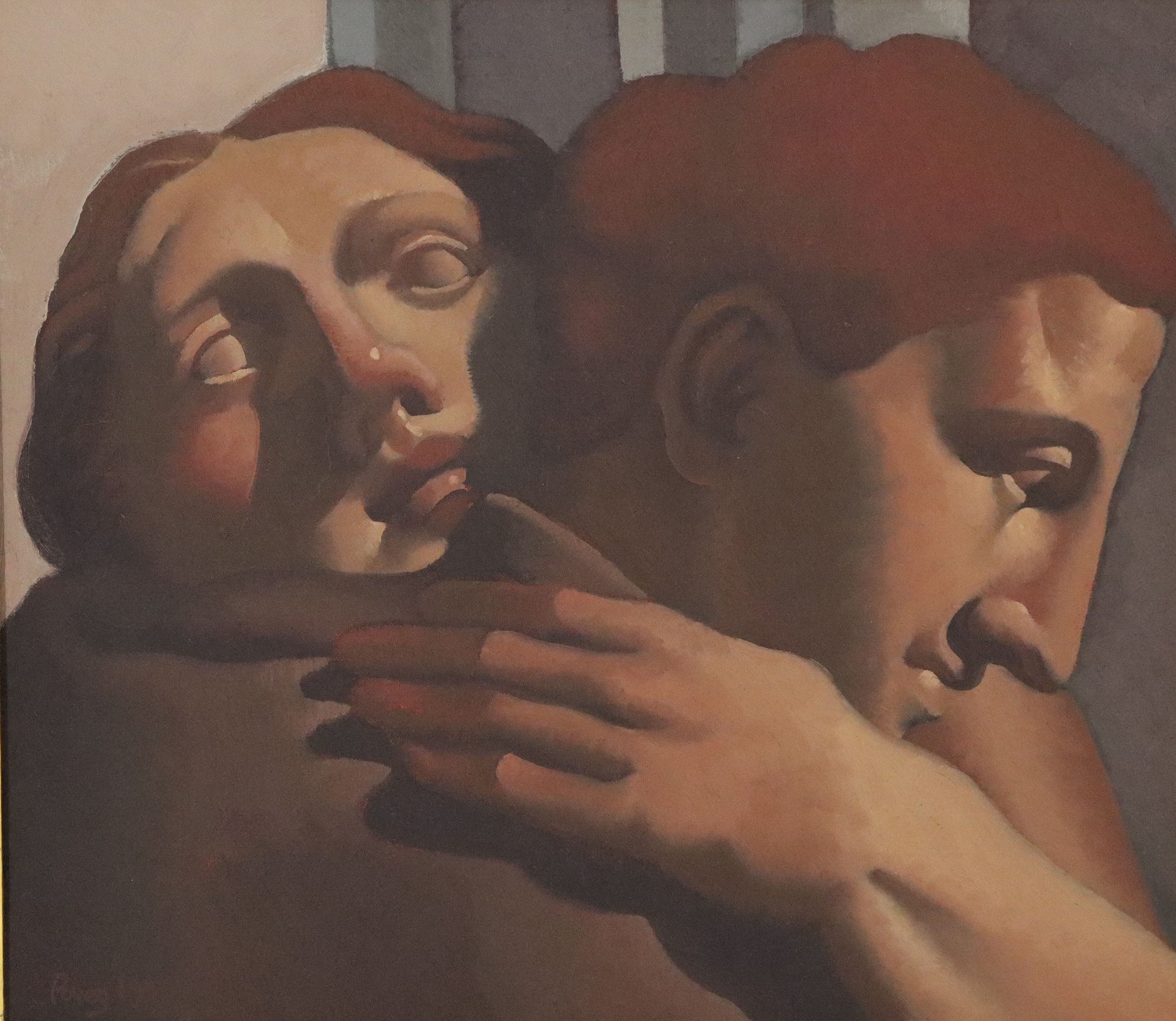 Edward Povey | Edward Povey O/C A Classical Couple Embracing (1999 ...