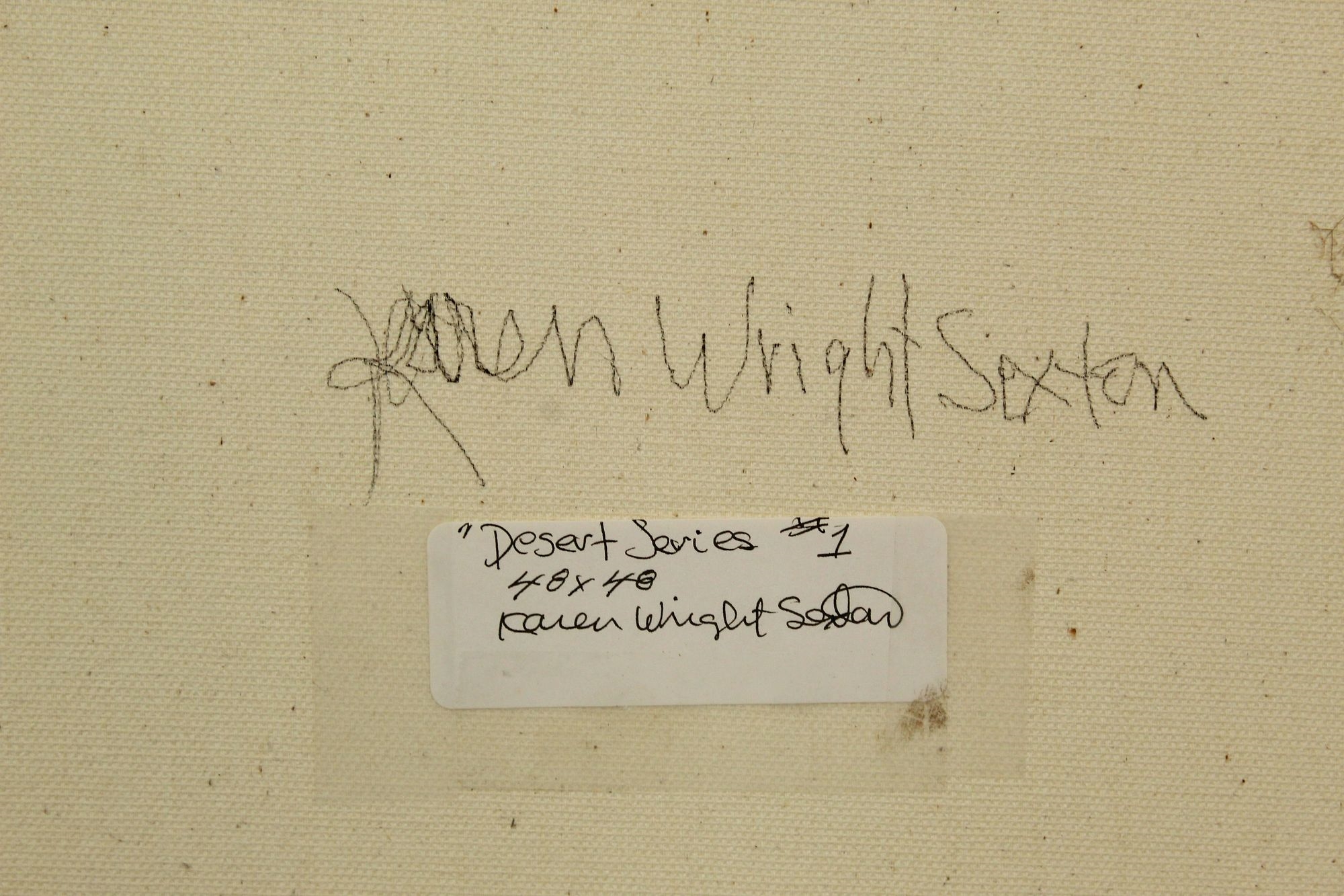 Artwork by Karen Wright, Karen Wright Sexton (20th/21st C) USA, Large O/C, Made of oil on canvas