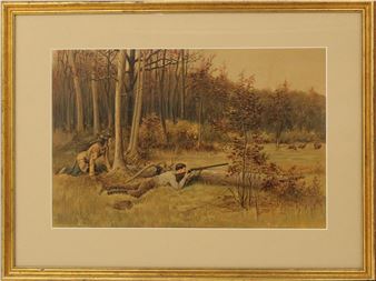 R. F. Zogbaum (1849-1925) US, Lithograph Print - Rufus Fairchild Zogbaum