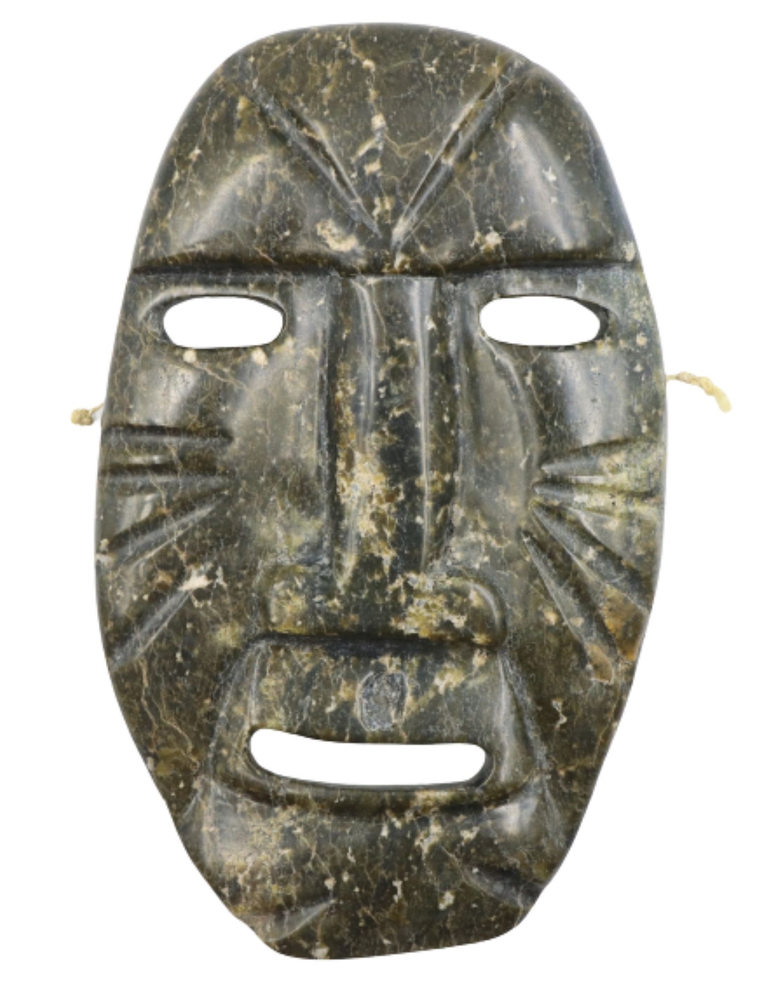 Eyeetsiak Peter | Inuit Stone Mask by Attachie Peter of Cape Dorset ...