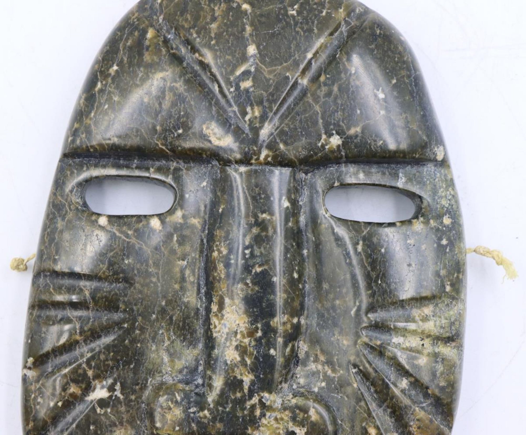 Eyeetsiak Peter | Inuit Stone Mask by Attachie Peter of Cape Dorset ...