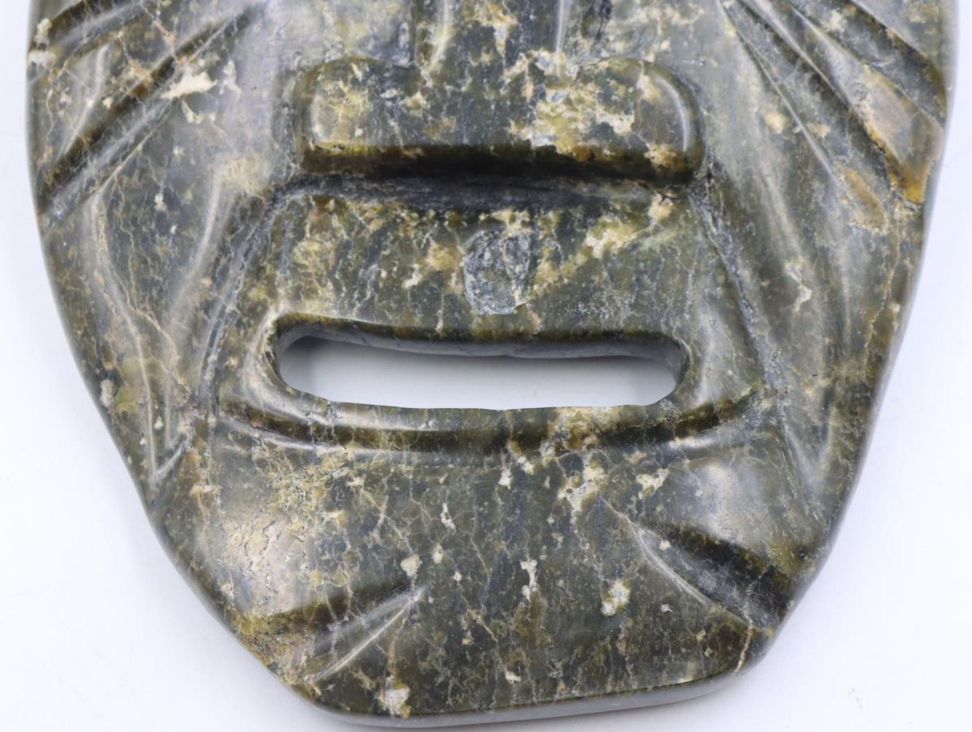Eyeetsiak Peter | Inuit Stone Mask by Attachie Peter of Cape Dorset ...