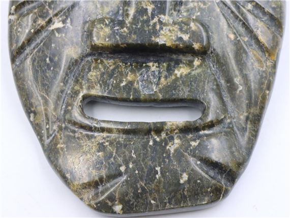 Eyeetsiak Peter | Inuit Stone Mask by Attachie Peter of Cape Dorset ...