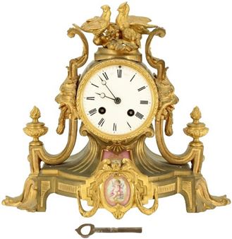Charles Frodsham Gilt Metal Clock - Charles Frodsham