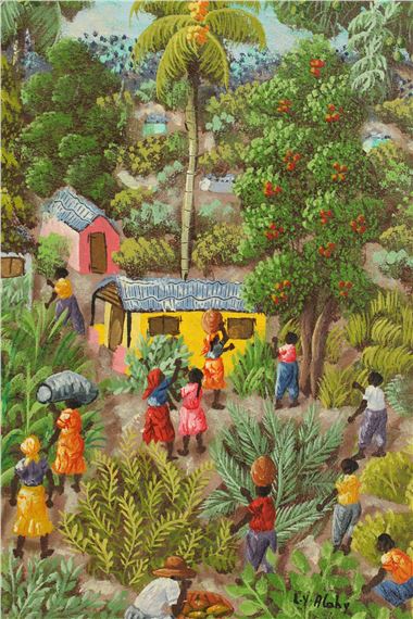 L. Y. Alaby | L. Y. Alaby (20th Century) Haitian, Oil on Board