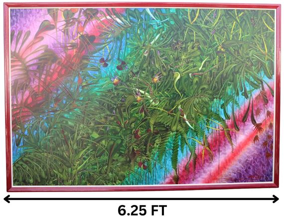 Jorge Ivan Arango (1948-2009) Columbian, Large O/C by Jorge Ivan Arango, 1976