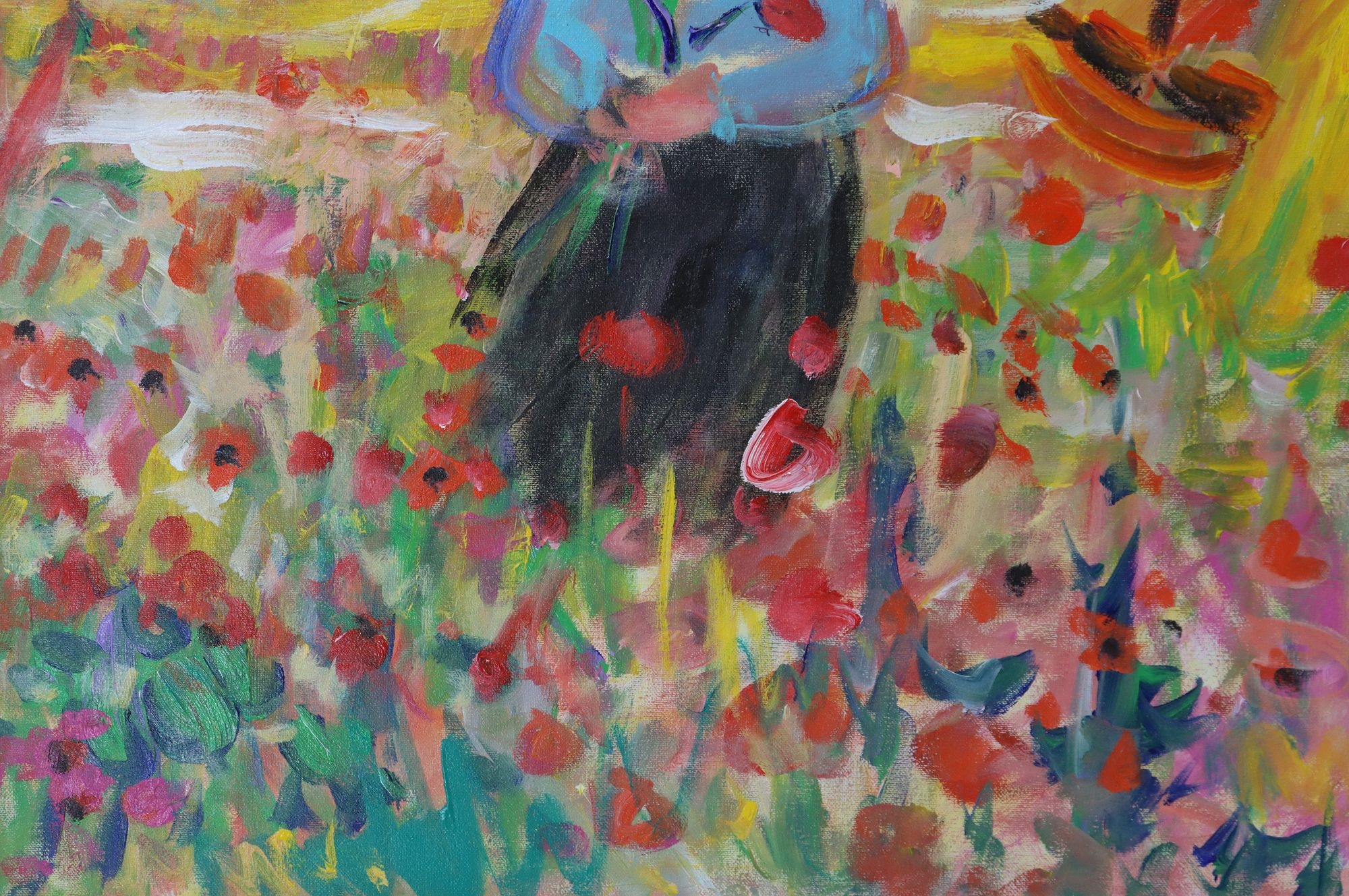 Arthur Weeks | Arthur Weeks (1930-1988) USA O/C Picking Flowers (1986 ...