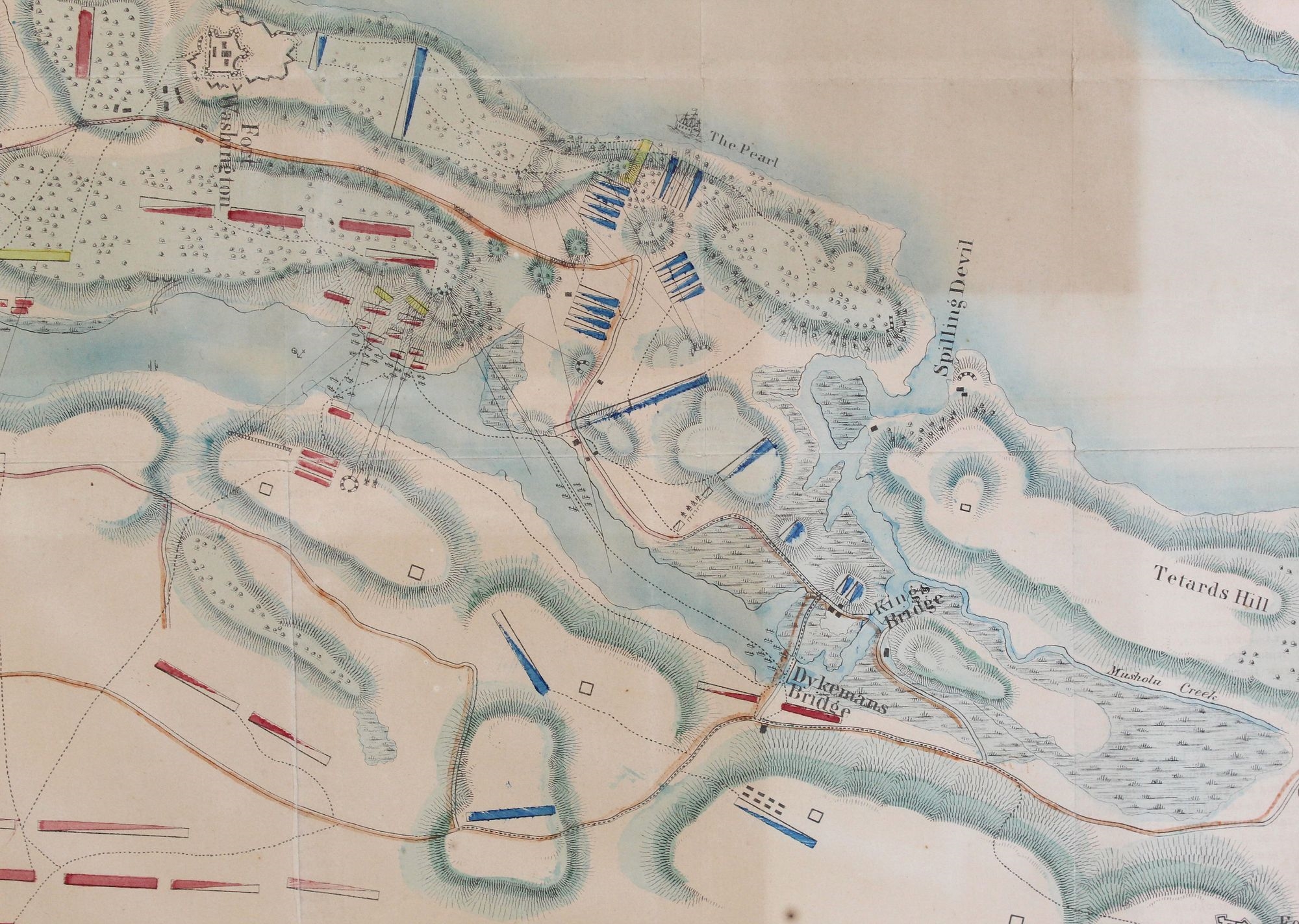 George Hayward | George Hayward, Attacks of Fort Washington, Litho ...
