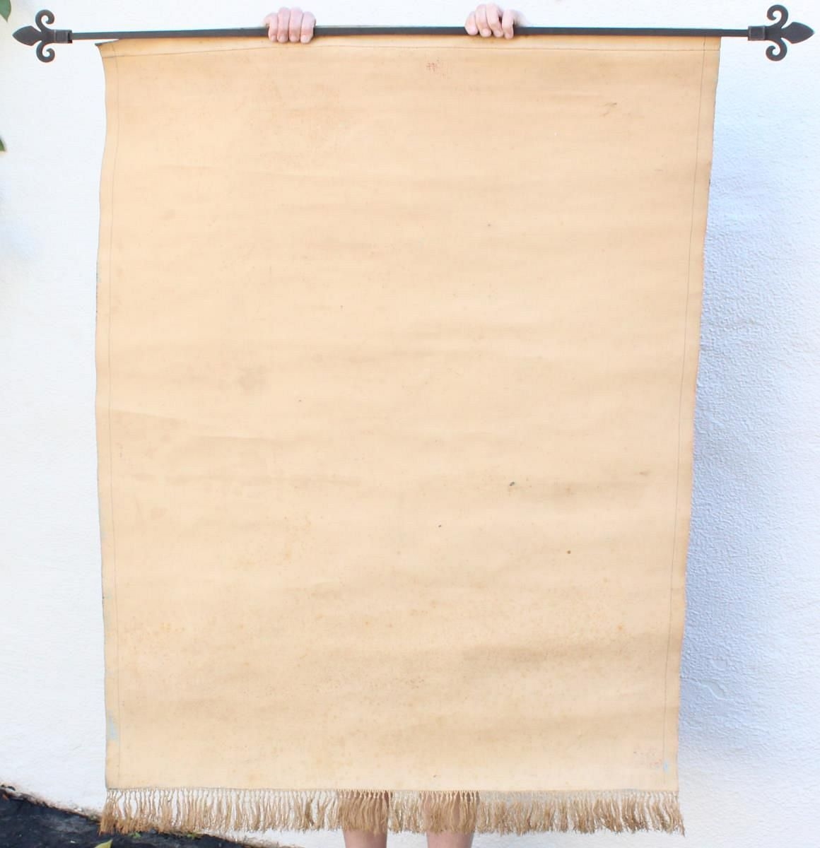 Artwork by William Relfe, William Relfe (20th C) USA, Canvas Tapestry, Made of Canvas Tapestry Painting, on hanging rod