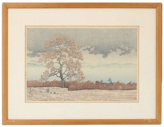 Hasui Kawase, Japanese Woodblock Print by Hasui Kawase, 1600