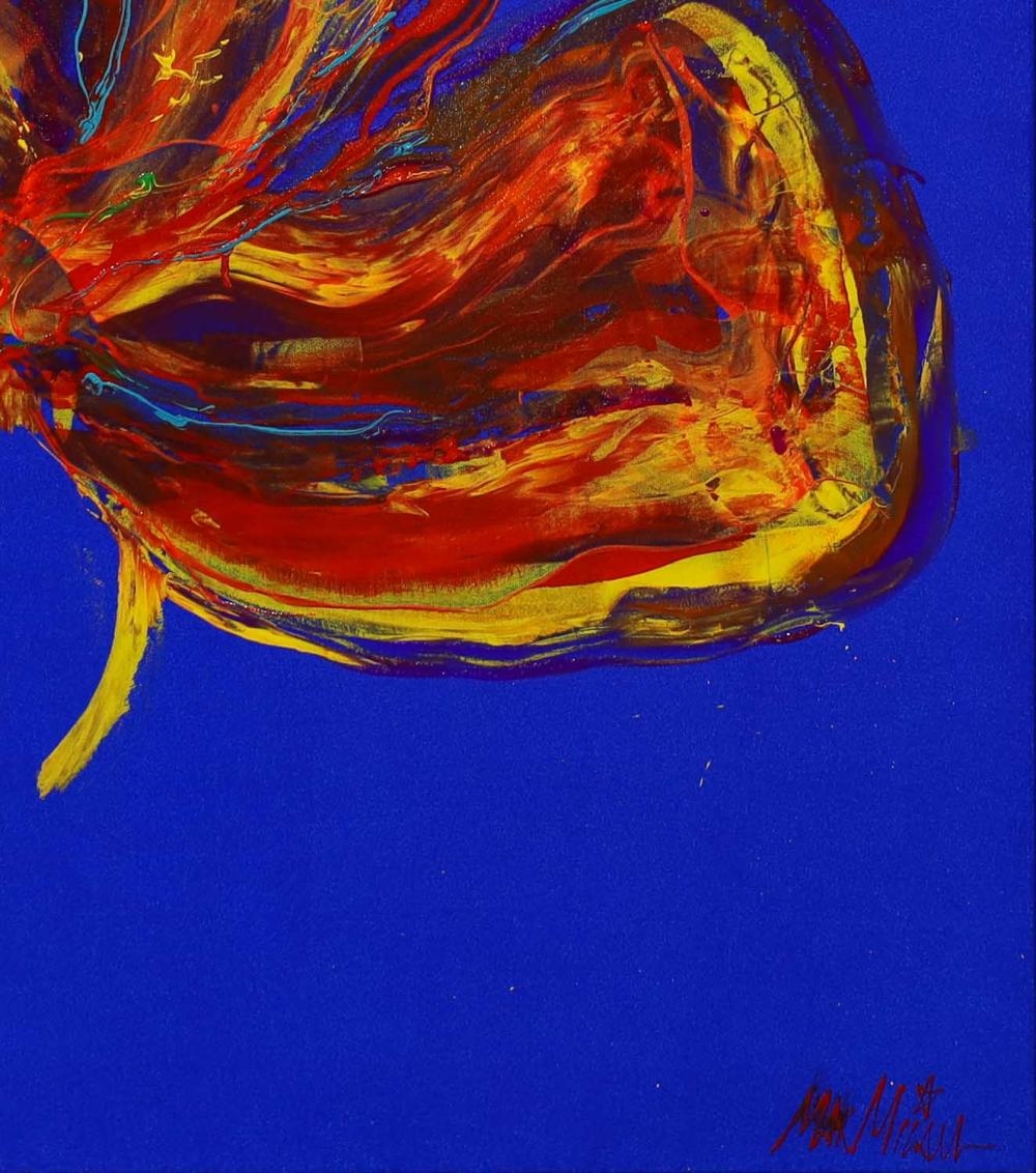 Artwork by Max Milan, "In The Clover", Made of Synthetic polymer paint and mixed media on canvas