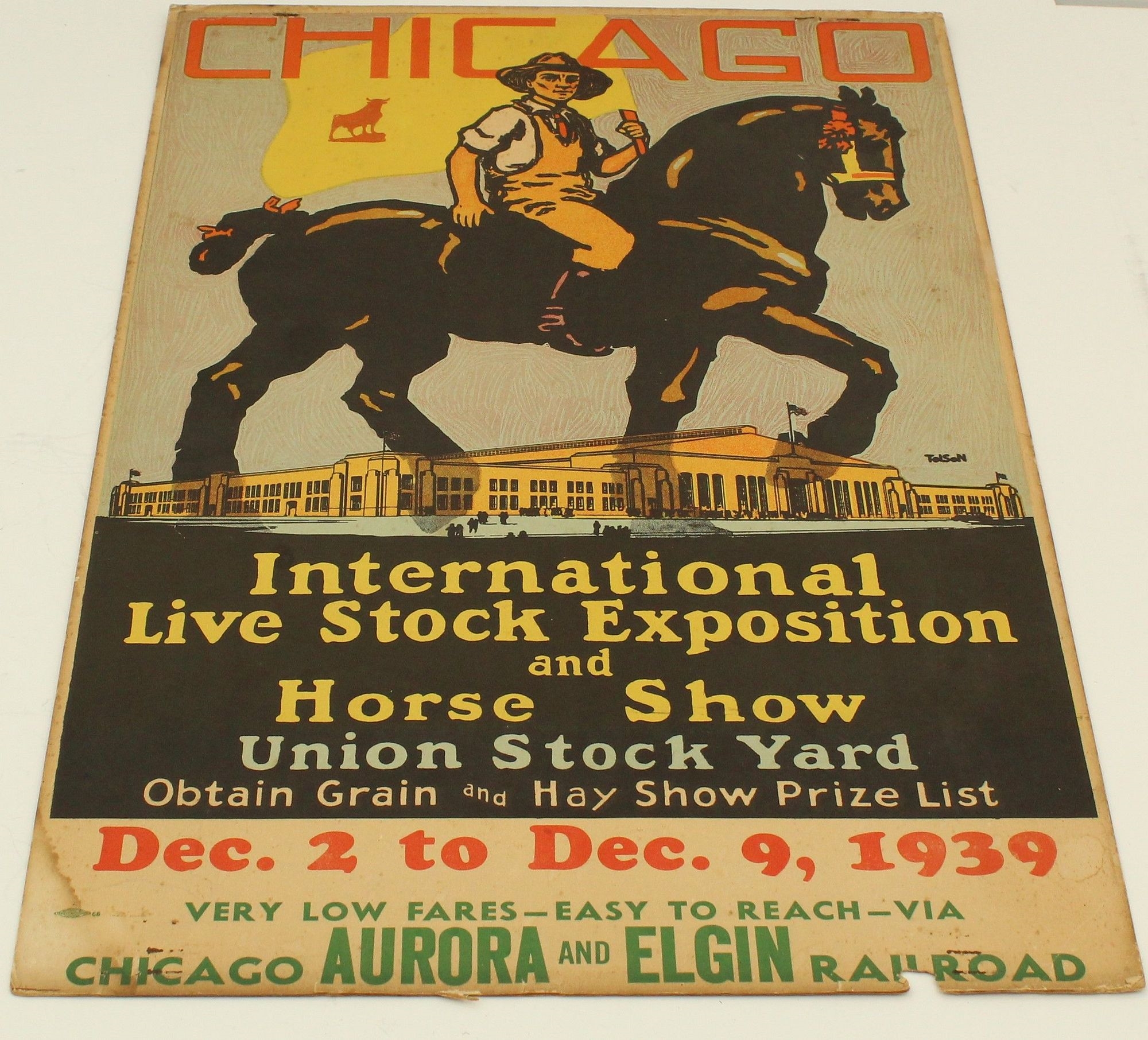 Designer | Chicago Livestock Show Poster Norman Tolson 1939 (1939 ...