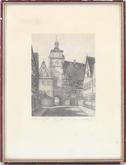 Ernst Geissendorfer | Ernst Geissendorfer, Tower at Rothenburg
