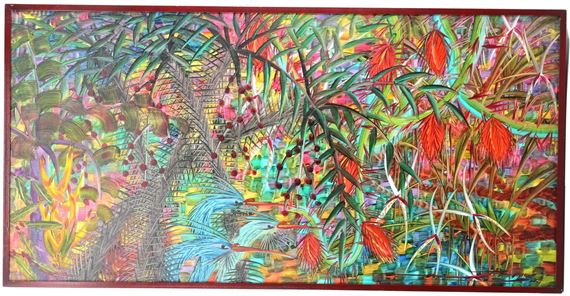 Jorge Ivan Arango (1948-2009) Columbian, O/C by Jorge Ivan Arango, 1976