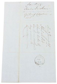 Letter Between Charles Dickens & Prince Albert - Charles Dickens