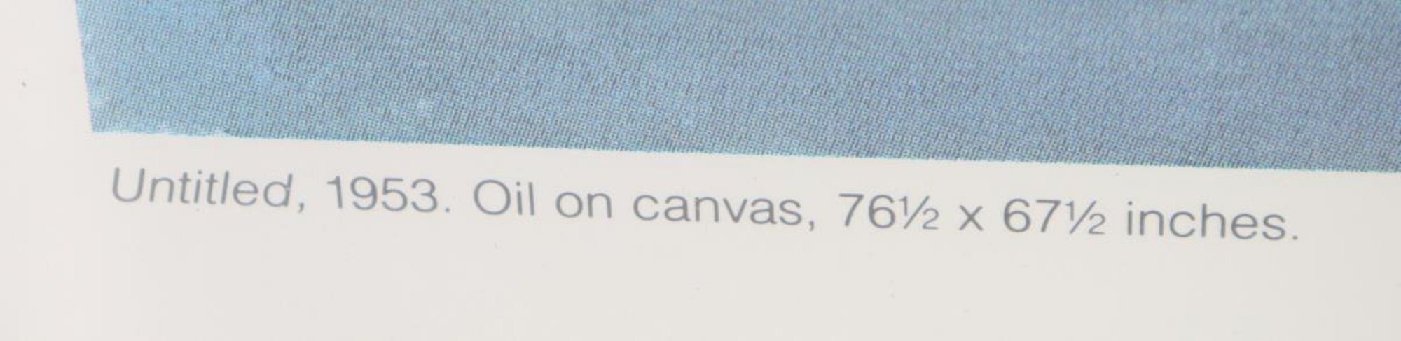 Artwork by Mark Rothko, Mark Rothko 1953 Untitled, Made of Poster