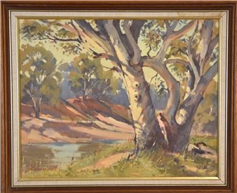 The river gum in landscape - John Duncan Firth
