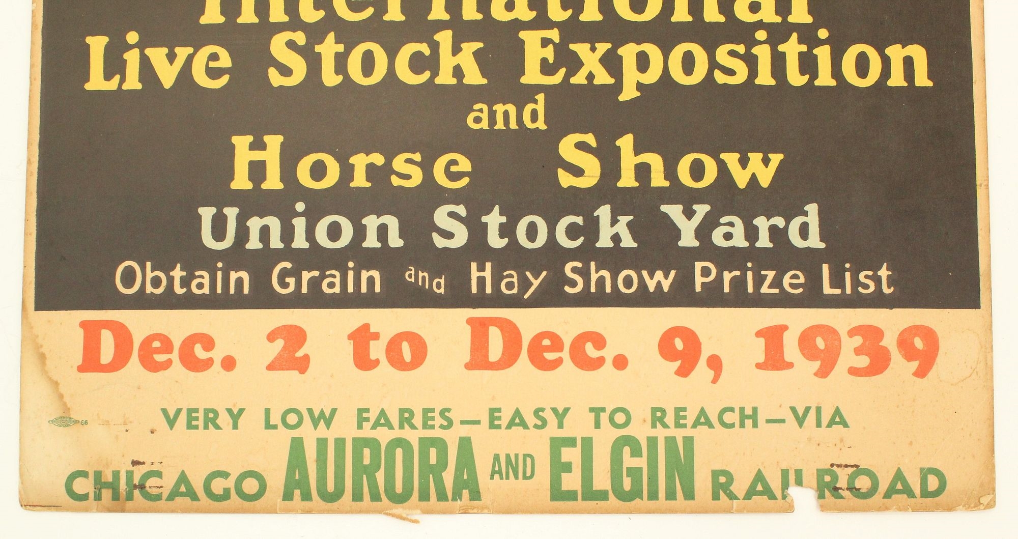 Designer | Chicago Livestock Show Poster Norman Tolson 1939 (1939 ...