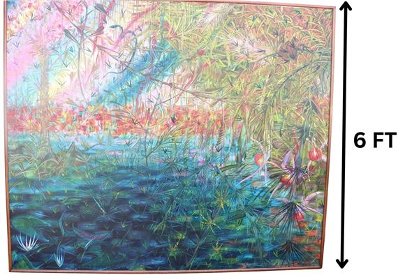 Jorge Ivan Arango (1948-2009) Columbian, Large O/C by Jorge Ivan Arango, 1976