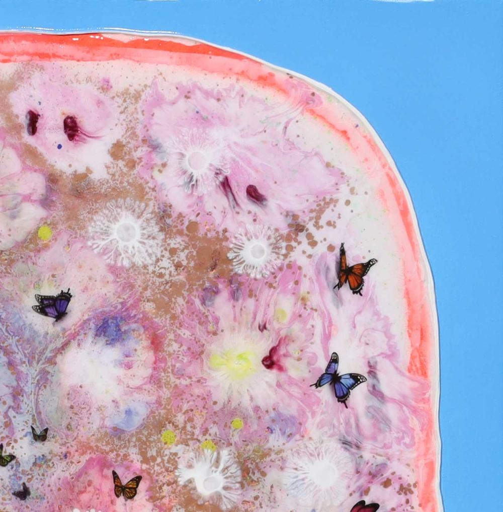 Artwork by Max Milan, "Halo", Made of Synthetic polymer paint on linen