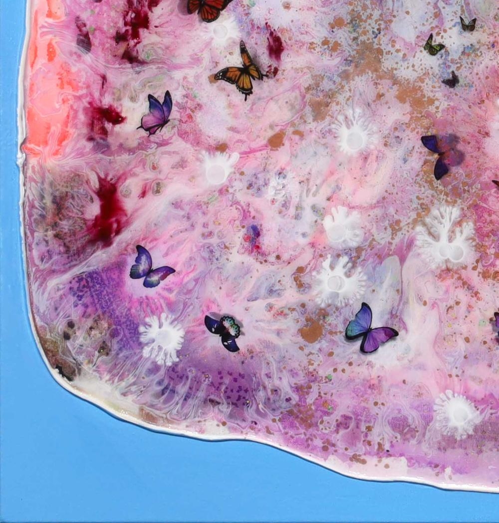 Artwork by Max Milan, "Halo", Made of Synthetic polymer paint on linen