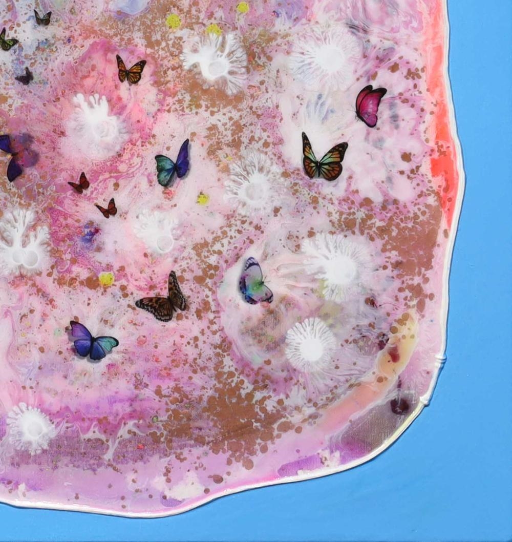 Artwork by Max Milan, "Halo", Made of Synthetic polymer paint on linen