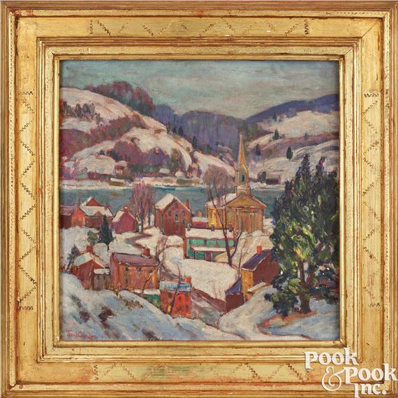 Fern Coppedge Winter Landscape by Fern Isabel Coppedge